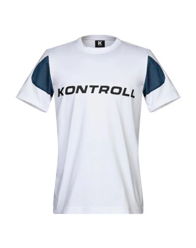 Shop Kappa Kontroll Man T-shirt White Size M Cotton