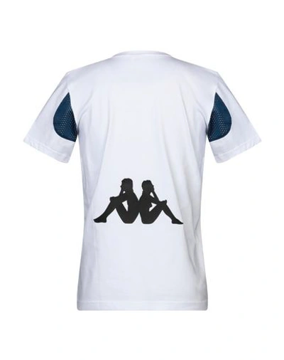 Shop Kappa Kontroll Man T-shirt White Size M Cotton