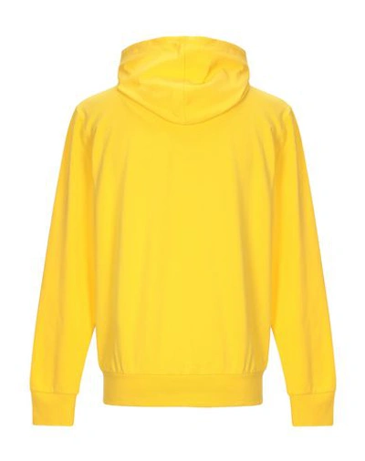 Shop Balmain Man Sweatshirt Yellow Size L Cotton, Elastane
