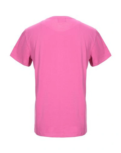 Shop Balmain Man T-shirt Light Purple Size L Cotton