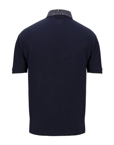 Shop Tru Trussardi Man Polo Shirt Midnight Blue Size Xl Cotton, Elastane
