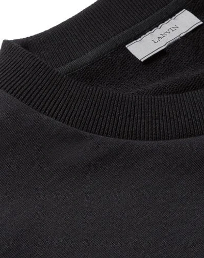 Shop Lanvin Sweatshirts In Black