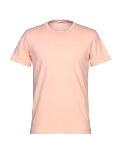 Shop Crossley Man T-shirt Light Pink Size Xl Cotton