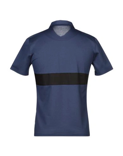 Shop Low Brand Polo Shirts In Dark Blue