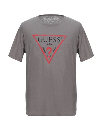 Shop Guess T-shirt In Grey