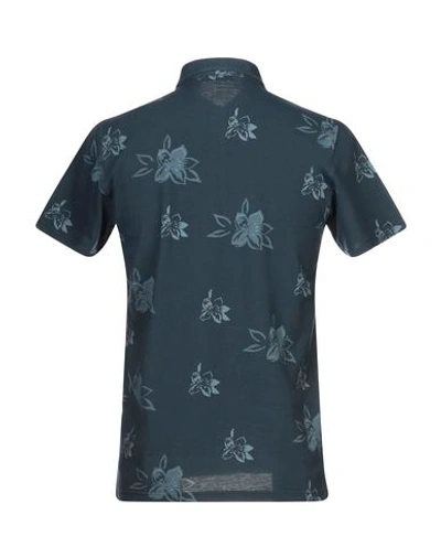 Shop Vengera Polo Shirts In Slate Blue