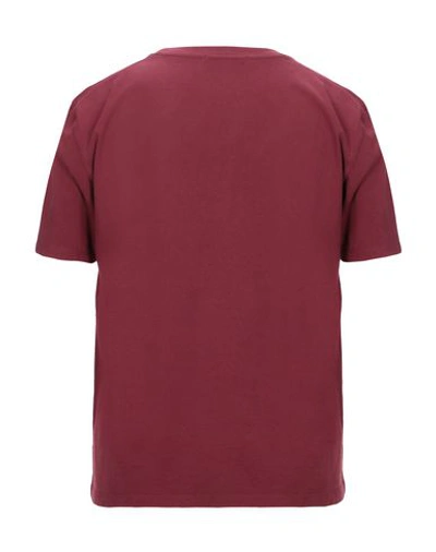 Shop American Vintage T-shirts In Maroon