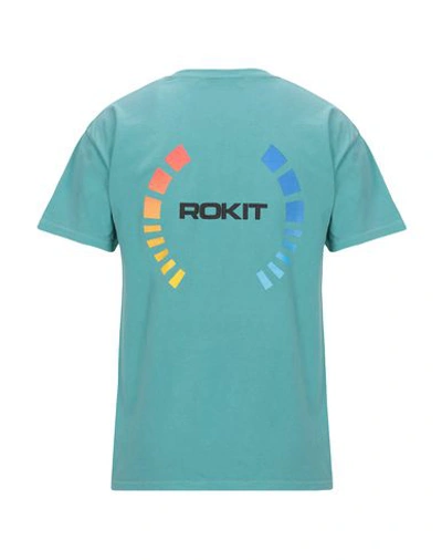 Shop Rokit T-shirt In Light Green