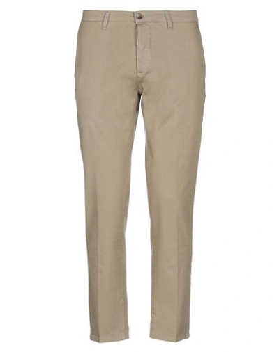 Shop Cruna Man Pants Sand Size 38 Cotton, Elastane In Beige