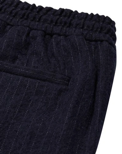 Shop De Bonne Facture Casual Pants In Dark Blue