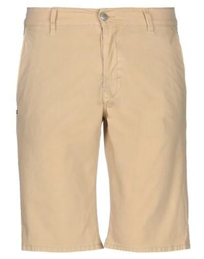Shop Grey Daniele Alessandrini Man Shorts & Bermuda Shorts Beige Size 30 Cotton, Elastane