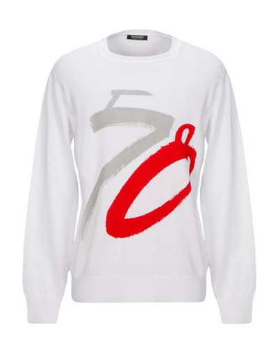 Shop Dirk Bikkembergs Sweater In White