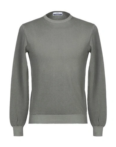 Shop Fedeli Man Sweater Green Size 38 Cotton