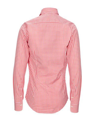 Shop Alessandro Gherardi Man Shirt Red Size 15 ¾ Cotton