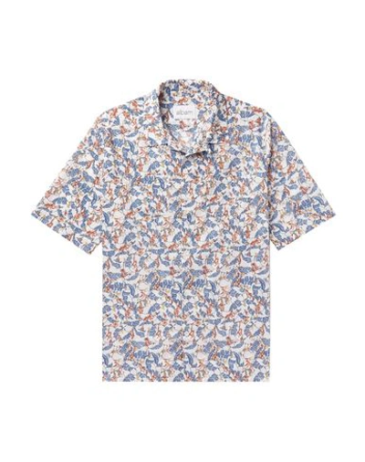 Shop Albam Patterned Shirt In White