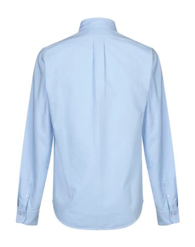 Shop Kenzo Solid Color Shirt In Sky Blue