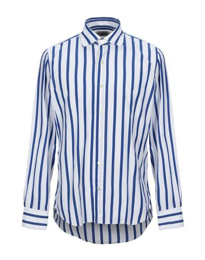 Shop Finamore 1925 Striped Shirt In White