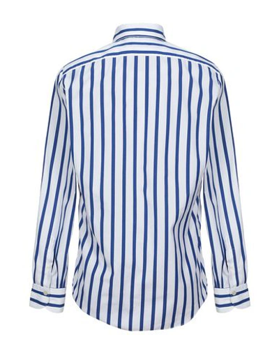 Shop Finamore 1925 Striped Shirt In White