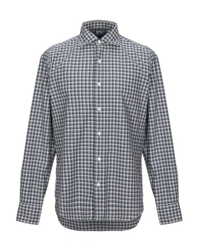 Shop Finamore 1925 Checked Shirt In Green