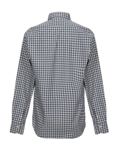 Shop Finamore 1925 Checked Shirt In Green