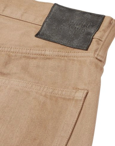 Shop Fabric Brand & Co. Denim Pants In Camel