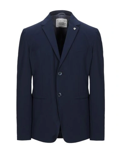 Shop Obvious Basic Suit Jackets In Dark Blue