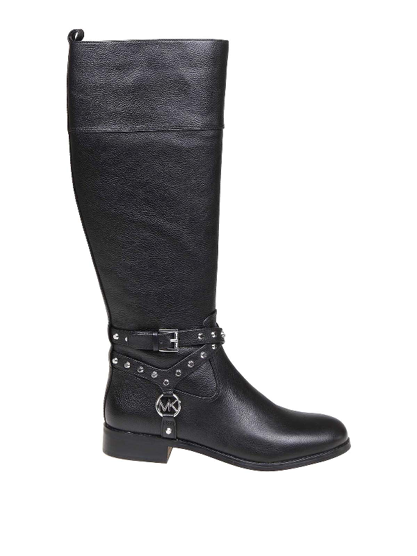 michael kors leather boots