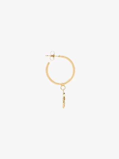 Shop Holly Ryan Yellow Gold-plated Picasso Coin Drop Hoop Earrings