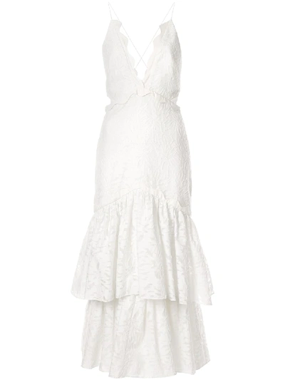 Shop Acler Lacruise Dress In Ivory