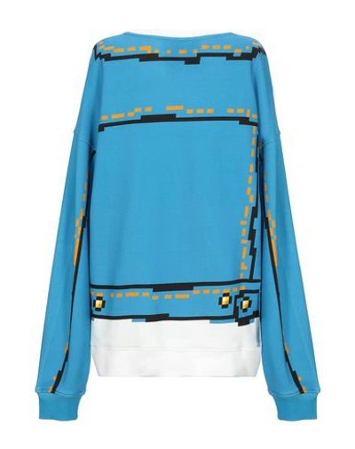 Shop Moschino Woman Sweatshirt Azure Size Xxs Cotton In Blue