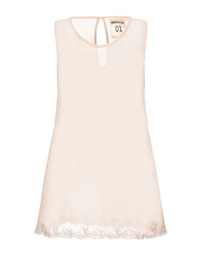 Shop Semicouture Tops In Pale Pink