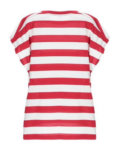 Shop Celine T-shirts In Red
