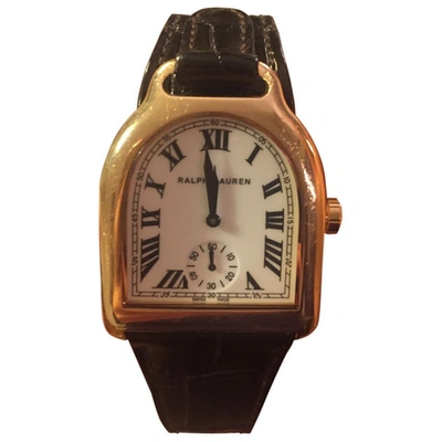 Pre-owned Ralph Lauren Pink Gold Watch