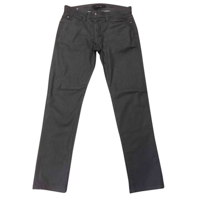 Pre-owned Joe's Straight Jeans In Anthracite