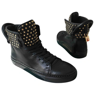 Pre-owned Buscemi Black Leather Trainers