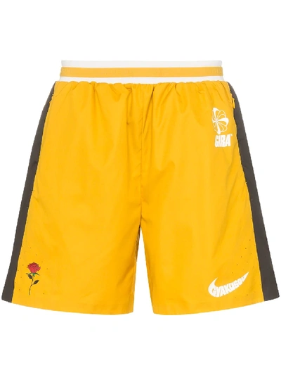 Shop Nike X Gyakusou Utility Track Shorts In Yellow