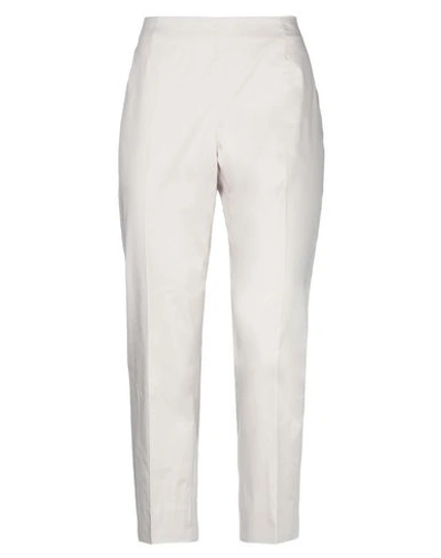 Shop Peserico Pants In Light Grey