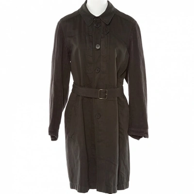 Pre-owned Dries Van Noten Anthracite Cotton Coat