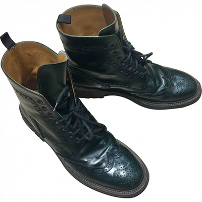 Pre-owned Church's Green Leather Boots