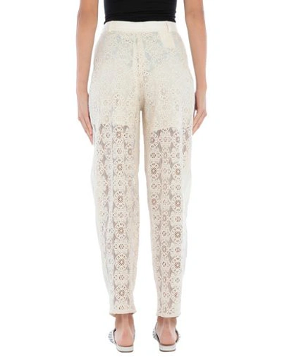 Shop Philosophy Di Lorenzo Serafini Woman Pants Ivory Size 6 Cotton, Polyamide In White