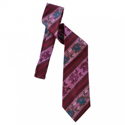 Pre-owned Kenzo Silk Tie In Multicolour