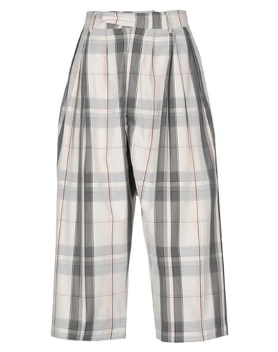 Shop Jucca Woman Cropped Pants Grey Size 6 Cotton, Viscose