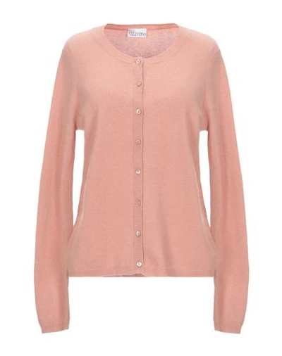 Shop Red Valentino Cardigan In Pale Pink