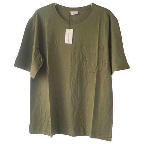 Dries Van Noten Green Cotton T-Shirts | ModeSens