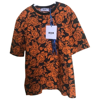 Pre-owned Msgm Shirt In Orange