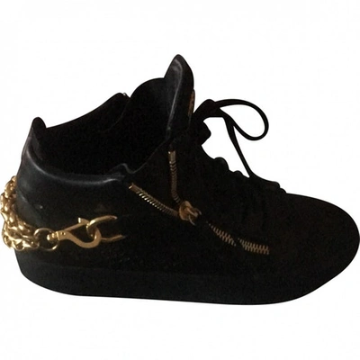 Pre-owned Giuseppe Zanotti Black Leather Trainers