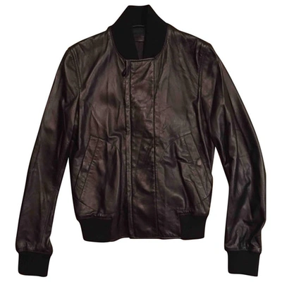 Pre-owned Bottega Veneta Black Leather Jacket