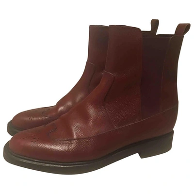 Pre-owned Pierre Hardy Red Leather Boots