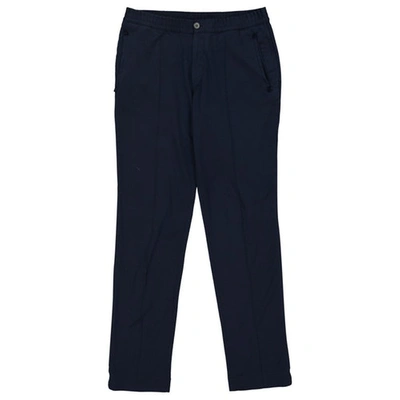 LANVIN Pre-owned Trousers In Navy