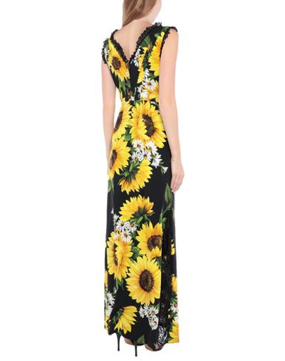 Shop Dolce & Gabbana Long Dress In Yellow